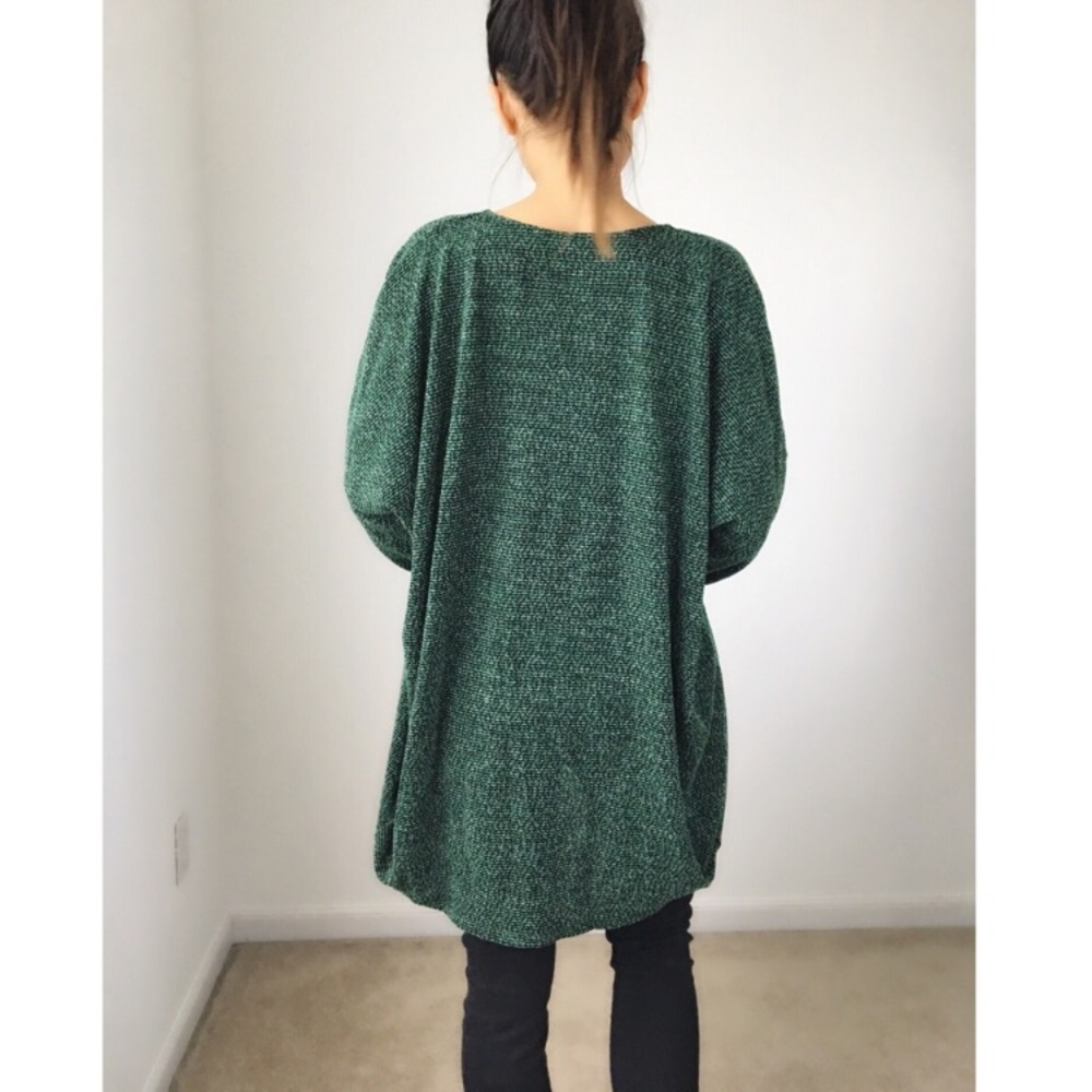 NEW Dark HUNTER GREEN open front Cardigan - Picture 6 of 7